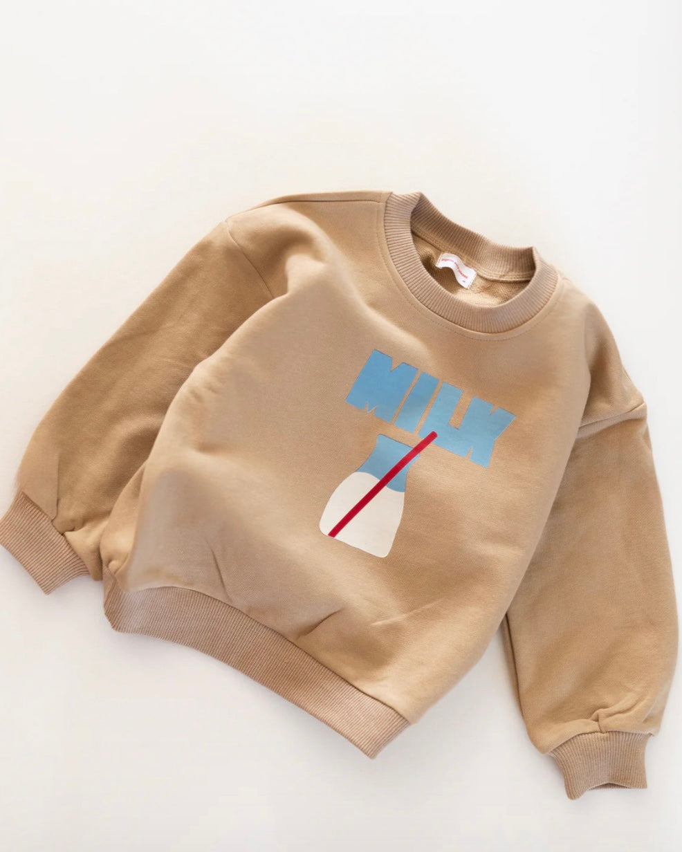 milk sweatshirt